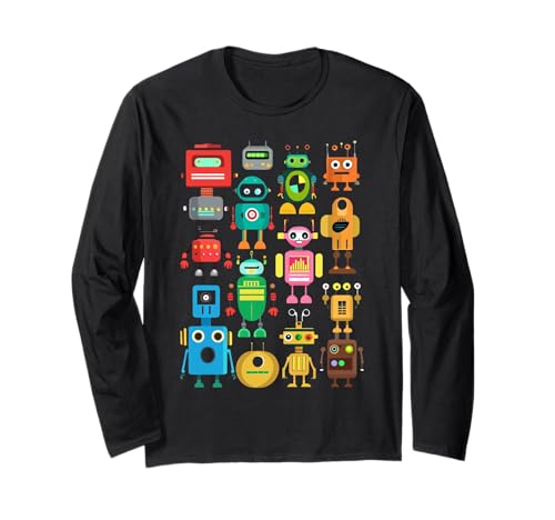 Coole Roboterkunst für Jungen Mädchen Kinder Robotik Ingenieur Roboter Langarmshirt Coole Roboterkunst für Jungen Mädchen Kinder Robotik Ingenieur Roboter Langarmshirt von Funny Robot Gift Robot Lover Robotics