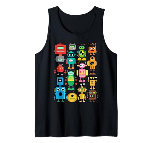 Coole Roboterkunst für Jungen Mädchen Kinder Robotik Ingenieur Roboter Tank Top Coole Roboterkunst für Jungen Mädchen Kinder Robotik Ingenieur Roboter Tank Top von Funny Robot Gift Robot Lover Robotics