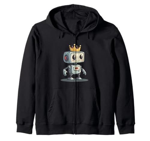 Silly Robot Reigning Over Techland für Jungen und Mädchen Kapuzenjacke Silly Robot Reigning Over Techland für Jungen und Mädchen Kapuzenjacke von Funny Robot King