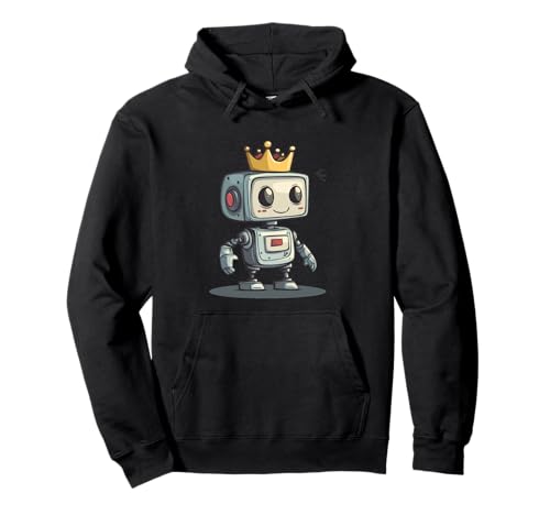 Silly Robot Reigning Over Techland für Jungen und Mädchen Pullover Hoodie Silly Robot Reigning Over Techland für Jungen und Mädchen Pullover Hoodie von Funny Robot King