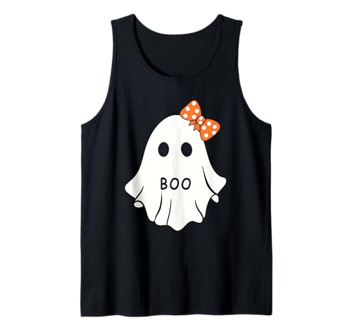 Halloween Costume Ghost Boo with Dots Bow Toddlers Girls Kid Tank Top Halloween Costume Ghost Boo with Dots Bow Toddlers Girls Kid Tank Top von Funny Rock Cat Design By GnineZa
