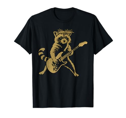 Waschbär spielt Gitarre Rock Star and Roll Männer Frauen Kinder T-Shirt Waschbär spielt Gitarre Rock Star and Roll Männer Frauen Kinder T-Shirt von Funny Rock Rocking Raccoon Playing Guitar Apparel