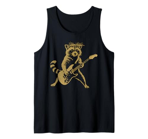 Waschbär spielt Gitarre Rock Star and Roll Männer Frauen Kinder Tank Top Waschbär spielt Gitarre Rock Star and Roll Männer Frauen Kinder Tank Top von Funny Rock Rocking Raccoon Playing Guitar Apparel