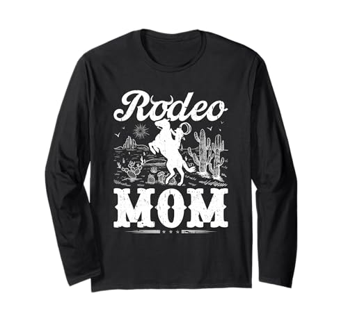 Rodeo Mama Western Rodeo Country Cowgirl Life Langarmshirt Rodeo Mama Western Rodeo Country Cowgirl Life Langarmshirt von Funny Rodeo Mama Western Cowboy Life Apparel