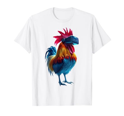 Lustiges Huhn Gamer Tier Spieltag Jungen Erwachsene T-Shirt von Funny Rooster Gamer Farmer Playing Tag Boys