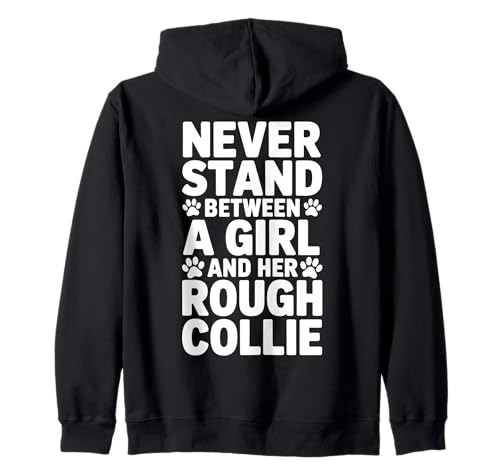 Rough Collie Girl Lustiger Rough Collie Kapuzenjacke Rough Collie Girl Lustiger Rough Collie Kapuzenjacke von Funny Rough Collie Cool Rough Collie Girl Designs
