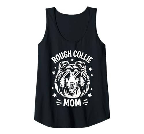 Damen Rough Collie Mama Lustiger Rough Collie Tank Top von Funny Rough Collie Cool Rough Collie Mom Design