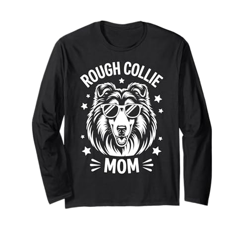 Rough Collie Mama Lustiger Rough Collie Langarmshirt Rough Collie Mama Lustiger Rough Collie Langarmshirt von Funny Rough Collie Cool Rough Collie Mom Design