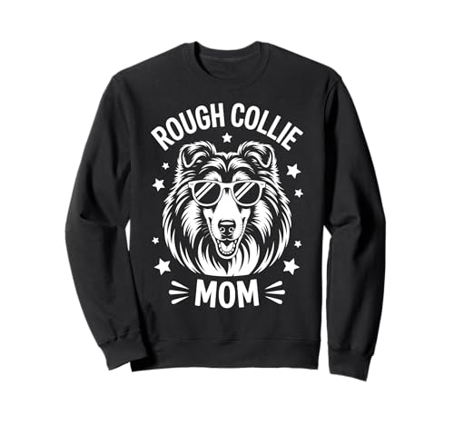 Rough Collie Mama Lustiger Rough Collie Sweatshirt von Funny Rough Collie Cool Rough Collie Mom Design