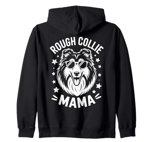 Rough Collie Mama Lustiger Rough Collie Kapuzenjacke Rough Collie Mama Lustiger Rough Collie Kapuzenjacke von Funny Rough Collie Cool Rough Collie Mom Designs