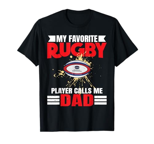 Rugby Dad Gifts MEIN LIEBLINGS-RUGBYSPIELER NENNT MICH DAD Herren T-Shirt Rugby Dad Gifts MEIN LIEBLINGS-RUGBYSPIELER NENNT MICH DAD Herren T-Shirt von Funny Rugby Player Calls Me Dad Rugby gifts Men Te