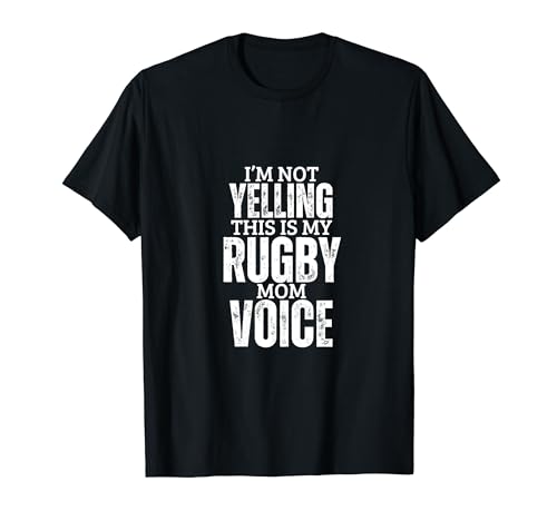 Rugby Mom Voice Lustige Frauen-Mutter-Rugby T-Shirt Rugby Mom Voice Lustige Frauen-Mutter-Rugby T-Shirt von Funny Rugby Player Designs
