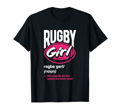 Rugby-Girl wie ein normales Mädchen, aber besonders und cooler T-Shirt von Funny Rugby Player Rugby Fans Apparel & Gifts