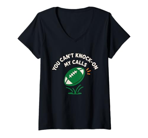 Damen Rugby Schiedsrichter Life Match Offizielle Pfeife Humor Pride Rugby T-Shirt mit V-Ausschnitt Damen Rugby Schiedsrichter Life Match Offizielle Pfeife Humor Pride Rugby T-Shirt mit V-Ausschnitt von Funny Rugby Umpire Whistle Referee Pride Official