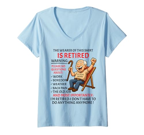 Damen Retirement for Men – Retired Not My Problem Anymore Rente T-Shirt mit V-Ausschnitt Damen Retirement for Men – Retired Not My Problem Anymore Rente T-Shirt mit V-Ausschnitt von Funny Ruhestand Männer - No More Work