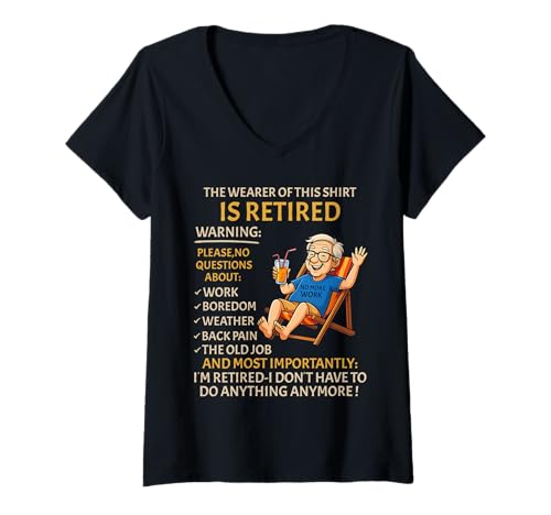 Damen Retirement for Men – Retired Not My Problem Anymore Rente T-Shirt mit V-Ausschnitt Damen Retirement for Men – Retired Not My Problem Anymore Rente T-Shirt mit V-Ausschnitt von Funny Ruhestand Männer - No More Work