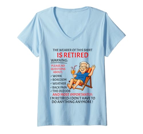 Damen Retirement for Men – Retired Not My Problem Anymore Rente T-Shirt mit V-Ausschnitt Damen Retirement for Men – Retired Not My Problem Anymore Rente T-Shirt mit V-Ausschnitt von Funny Ruhestand Männer - No More Work