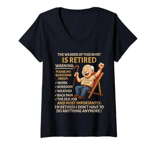 Damen Retirement for Men – Retired Not My Problem Anymore Rente T-Shirt mit V-Ausschnitt Damen Retirement for Men – Retired Not My Problem Anymore Rente T-Shirt mit V-Ausschnitt von Funny Ruhestand Männer - No More Work