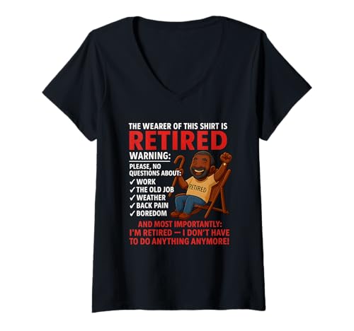 Damen Retirement for Men – Retired Not My Problem Anymore Rente T-Shirt mit V-Ausschnitt Damen Retirement for Men – Retired Not My Problem Anymore Rente T-Shirt mit V-Ausschnitt von Funny Ruhestand Männer - No More Work