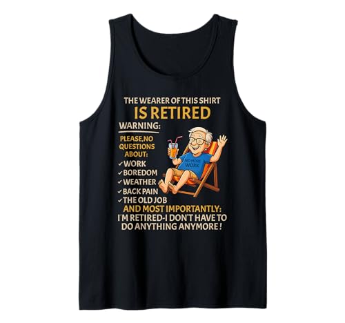 Retirement for Men – Retired Not My Problem Anymore Rente Tank Top Retirement for Men – Retired Not My Problem Anymore Rente Tank Top von Funny Ruhestand Männer - No More Work