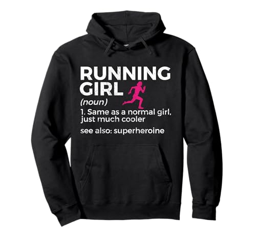 Running Girl Definition Lustiger Läufer Pullover Hoodie von Funny Runner Running Apparel