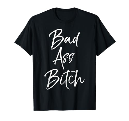Bad Ass Bitch Shirt für Frauen Lustiges Geschenk T-Shirt für Damen T-Shirt von Funny Salty Bad Ass Bitch Shirts