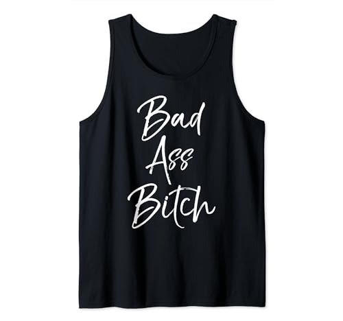 Bad Ass Bitch Shirt für Frauen Lustiges Geschenk T-Shirt für Damen Tank Top von Funny Salty Bad Ass Bitch Shirts