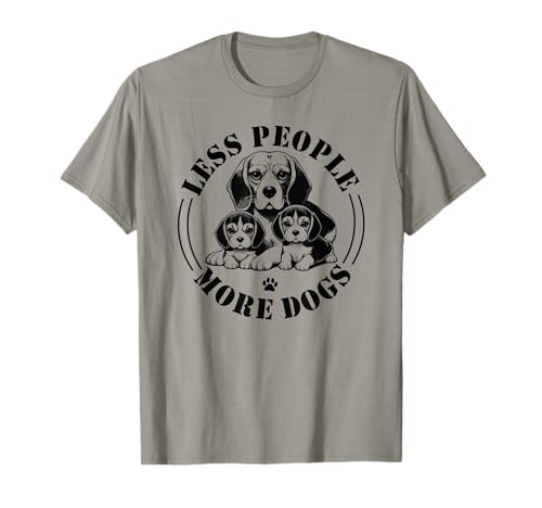 Less People More Dogs Lustiger Spruch Hundeliebhaber Männer Frauen T-Shirt Less People More Dogs Lustiger Spruch Hundeliebhaber Männer Frauen T-Shirt von Funny Sarcastic Introvert Saying Dog Lover Owner