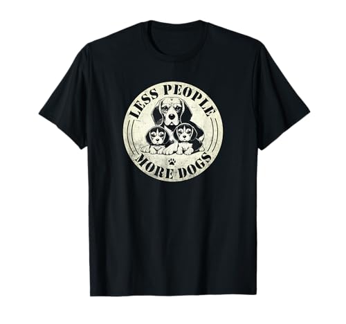 Less People More Dogs Lustiger Spruch Introvertiert Hund Vintage Männer T-Shirt Less People More Dogs Lustiger Spruch Introvertiert Hund Vintage Männer T-Shirt von Funny Sarcastic Introvert Saying Dog Lover Owner