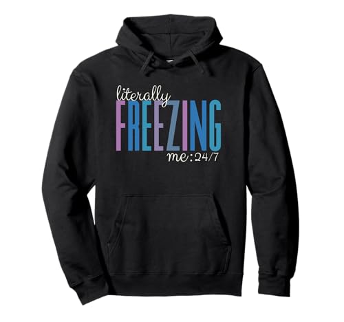 Literally Freezing Yes I'm Still Cold Damen Oversized Crew Pullover Hoodie Literally Freezing Yes I'm Still Cold Damen Oversized Crew Pullover Hoodie von Funny Sarcastic Literally Freezing Yes I’m Cold