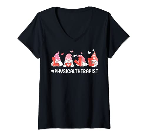 Damen Love Physical Therapist Lustige Therapie Humor Grafik T-Shirt mit V-Ausschnitt Damen Love Physical Therapist Lustige Therapie Humor Grafik T-Shirt mit V-Ausschnitt von Funny Sarcastic Physical Therapist Graphic & More