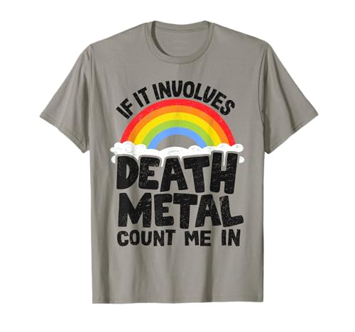 Wenn es um Death Metal geht, Count Me In Kids Metal Rainbow T-Shirt Wenn es um Death Metal geht, Count Me In Kids Metal Rainbow T-Shirt von Funny Satanic & Death Metal Gifts Men Women Kids