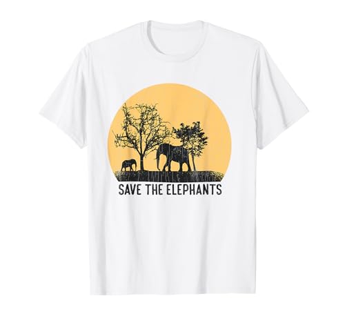 Save The Elephants Lustige Elefanten-Liebhaber Jungen Mädchen Grafik T-Shirt Save The Elephants Lustige Elefanten-Liebhaber Jungen Mädchen Grafik T-Shirt von Funny Save Elephants Graphic & More