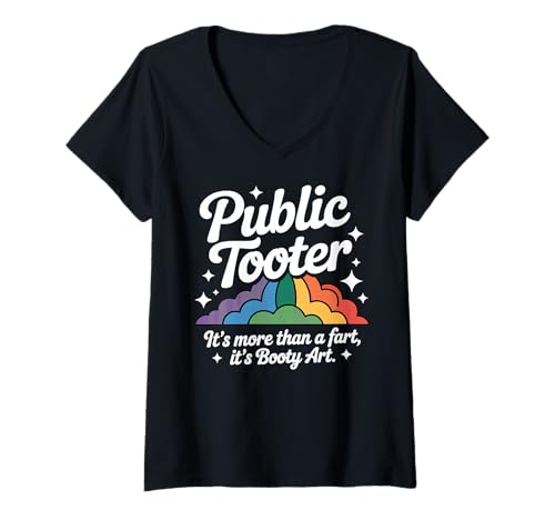 Damen Public Tooter Es ist mehr als EIN Witz im Badezimmer Seltsames Wortspiel T-Shirt mit V-Ausschnitt Damen Public Tooter Es ist mehr als EIN Witz im Badezimmer Seltsames Wortspiel T-Shirt mit V-Ausschnitt von Funny Saying Bathroom Humor Cringe Embarrassing