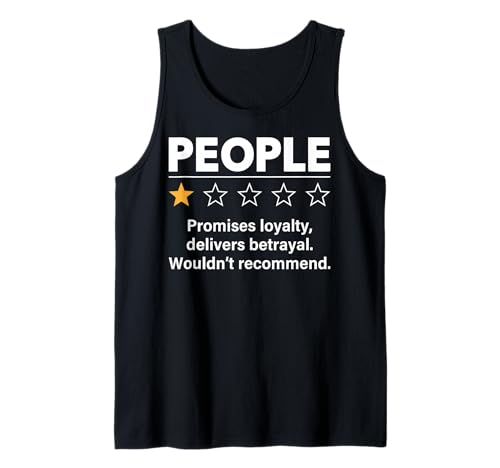 Herren Lustiger Anti-sozialer Menschen-EIN-Stern-Bewertung Meme Sarkasmus Humor Tank Top Herren Lustiger Anti-sozialer Menschen-EIN-Stern-Bewertung Meme Sarkasmus Humor Tank Top von Funny Saying and Sarcasm Designs