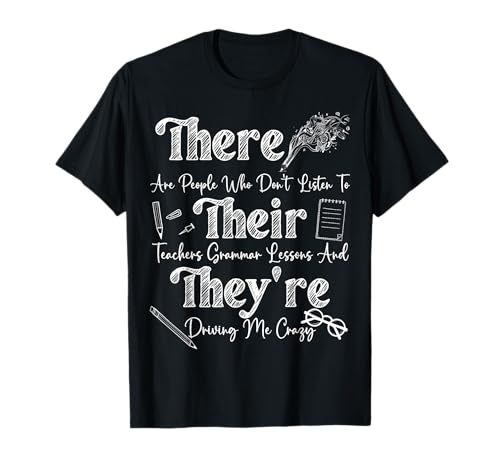 Lustige Frauen & Mann für Englischlehrer T-Shirt von Funny Sayings Gift For English Teacher