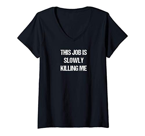 Damen Lustiger Spruch Shirt Humor Sarkastisches Zitat Geschenk T-Shirt mit V-Ausschnitt Damen Lustiger Spruch Shirt Humor Sarkastisches Zitat Geschenk T-Shirt mit V-Ausschnitt von Funny Sayings Sarcastic Insult Shirt Co.