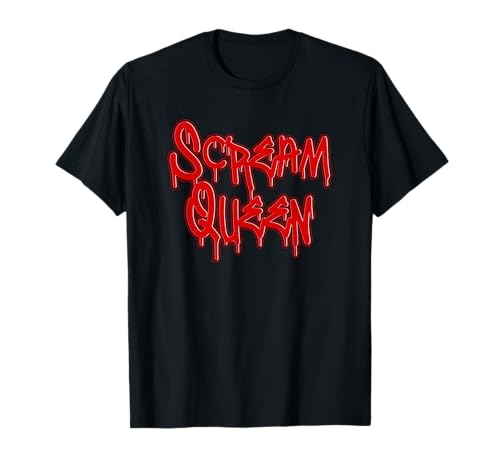 Scream Queen Horrorleinwand Queen Horrorfilm Liebhaber Für Mädchen T-Shirt Scream Queen Horrorleinwand Queen Horrorfilm Liebhaber Für Mädchen T-Shirt von Funny Scary Horror Merch Store