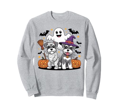 Lustiger Schnauzer Hundeliebhaber Hexe Mama Geist Halloween Party Sweatshirt Lustiger Schnauzer Hundeliebhaber Hexe Mama Geist Halloween Party Sweatshirt von Funny Schnauzer Dog Lover Halloween Costume Gifts