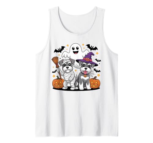 Lustiger Schnauzer Hundeliebhaber Hexe Mama Geist Halloween Party Tank Top Lustiger Schnauzer Hundeliebhaber Hexe Mama Geist Halloween Party Tank Top von Funny Schnauzer Dog Lover Halloween Costume Gifts