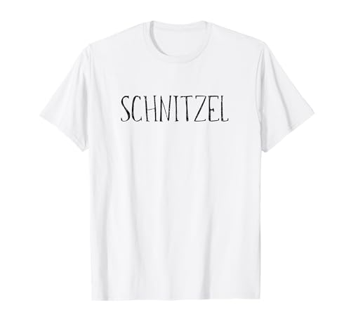 Funny Schnitzel Lover Germany German Food T-Shirt für Männer, Frauen, Kinder - Weiß, Small, T-Shirt, Klassisch, Rundhals-Ausschnitt, Kurze Ärmel von Funny Schnitzel Lover Germany German Food
