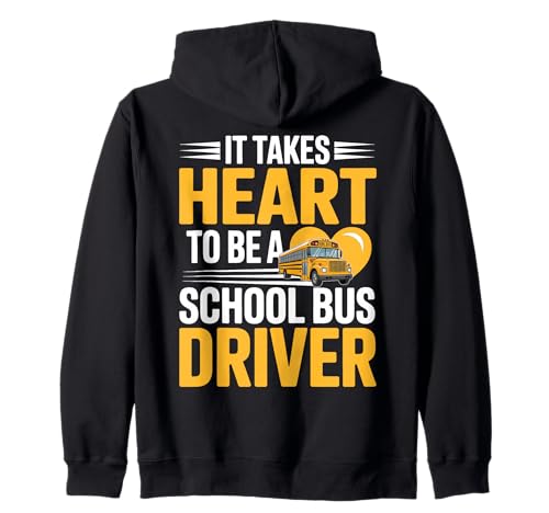 Es braucht Herz, EIN Schulbusfahrer zu Sein Männer Kapuzenjacke Es braucht Herz, EIN Schulbusfahrer zu Sein Männer Kapuzenjacke von Funny School Bus Driver Design Apprel