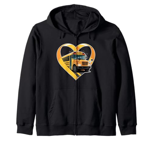 Herz Schulbusfahrer Lustig Zurück zur Schule Lehrer Männer Kapuzenjacke Herz Schulbusfahrer Lustig Zurück zur Schule Lehrer Männer Kapuzenjacke von Funny School Bus Driver Design Co.