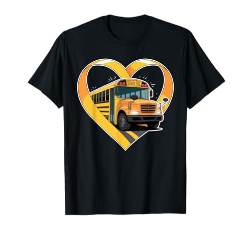 Herz Schulbusfahrer Lustig Zurück zur Schule Lehrer Männer T-Shirt Herz Schulbusfahrer Lustig Zurück zur Schule Lehrer Männer T-Shirt von Funny School Bus Driver Design Co.