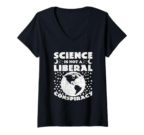 Damen Wissenschaft ist Keine liberale Verschwörung - Lustige Wissenschaftspolitik T-Shirt mit V-Ausschnitt Damen Wissenschaft ist Keine liberale Verschwörung - Lustige Wissenschaftspolitik T-Shirt mit V-Ausschnitt von Funny Science Is Not A Conspiracy