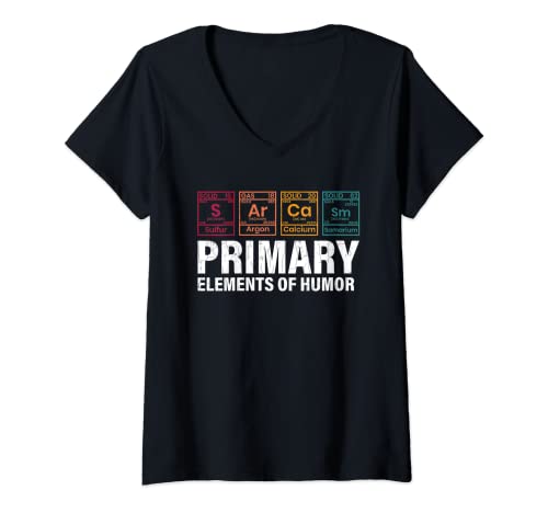 Damen Sarcasm Science Elements Lustige sarkastische Humor-Grafik T-Shirt mit V-Ausschnitt Damen Sarcasm Science Elements Lustige sarkastische Humor-Grafik T-Shirt mit V-Ausschnitt von Funny Science Sarcasm Graphic & More