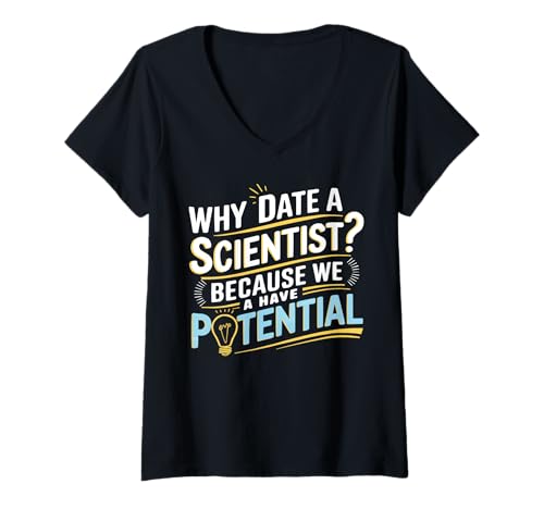 Damen Lustige Wissenschaft Witze Schulfach Wissenschaft Lehrer T-Shirt mit V-Ausschnitt Damen Lustige Wissenschaft Witze Schulfach Wissenschaft Lehrer T-Shirt mit V-Ausschnitt von Funny Science Teacher Chemistry Algebra