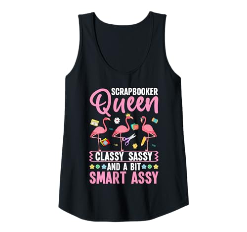 Damen Scrapbooker Queen Lustiges Basteln Hobbyist Scrapbooking Mädchen Tank Top Damen Scrapbooker Queen Lustiges Basteln Hobbyist Scrapbooking Mädchen Tank Top von Funny Scrapbooking Shirts for Women