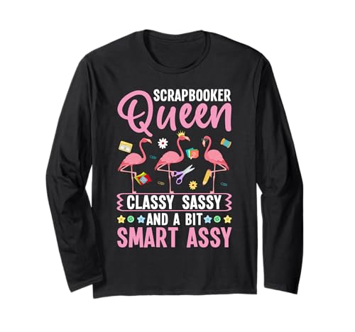 Scrapbooker Queen Lustiges Basteln Hobbyist Scrapbooking Mädchen Langarmshirt Scrapbooker Queen Lustiges Basteln Hobbyist Scrapbooking Mädchen Langarmshirt von Funny Scrapbooking Shirts for Women