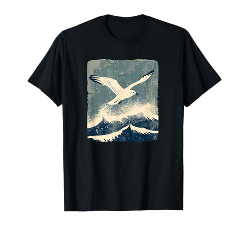 Nette Wellen mit Möwe Kostüm für Jungen und Mädchen T-Shirt Nette Wellen mit Möwe Kostüm für Jungen und Mädchen T-Shirt von Funny Seagull Outfit